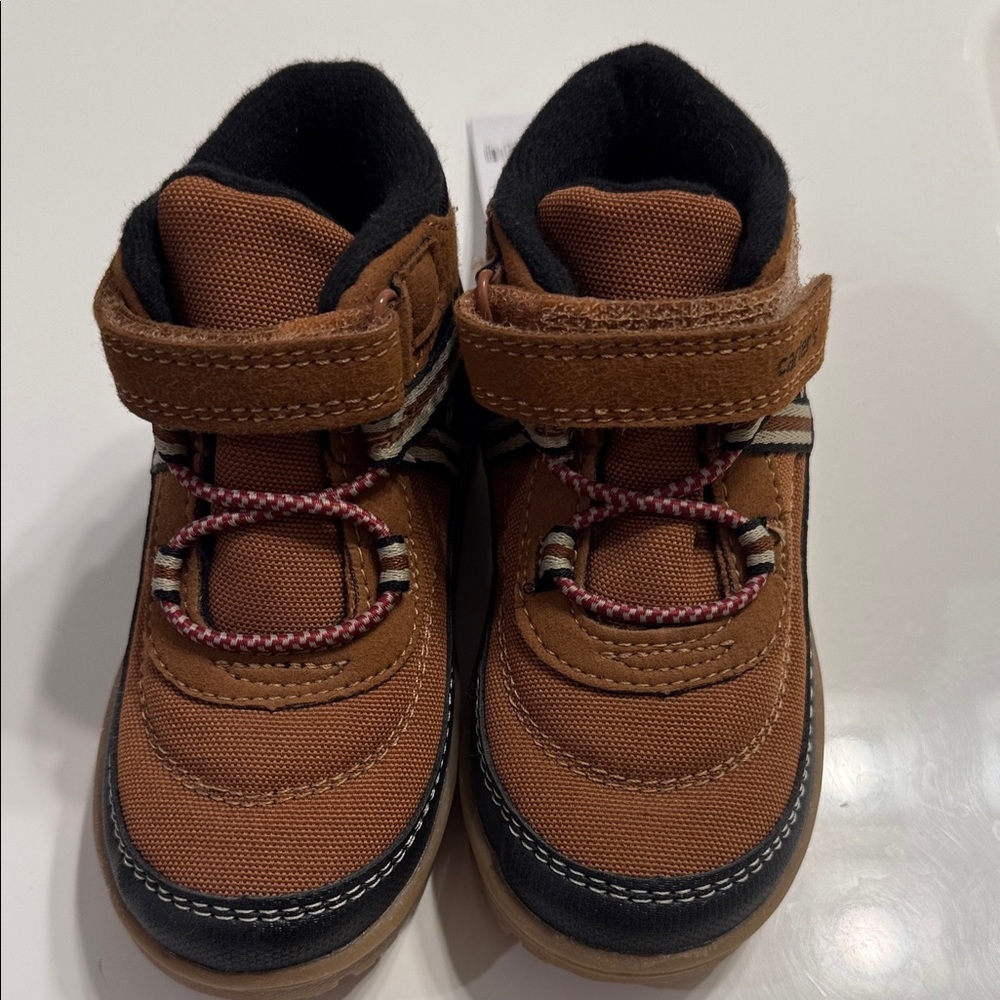 Carter's Brown and Black Toddler Rugged Strap Boots - Picture 2 of 6